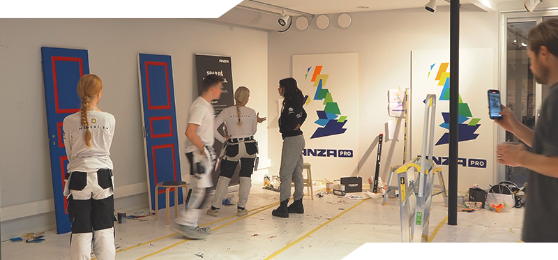 Målerilandslaget över inför tävling