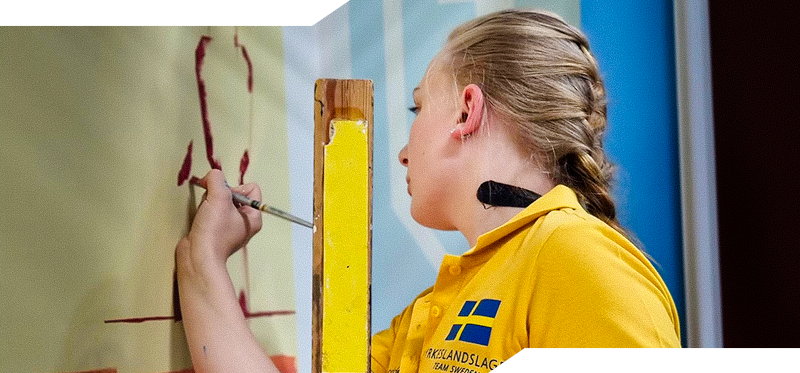 Wilma Engelbrektsson vid tävling i Tajtala.